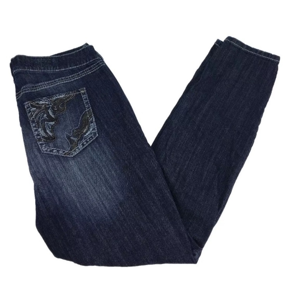 Torrid Skinny Embellished Pockets Medium Wash